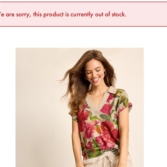 Tommy Bahama La Botanica Pebble Stitch Collared Sweater - Picture 4 of 4